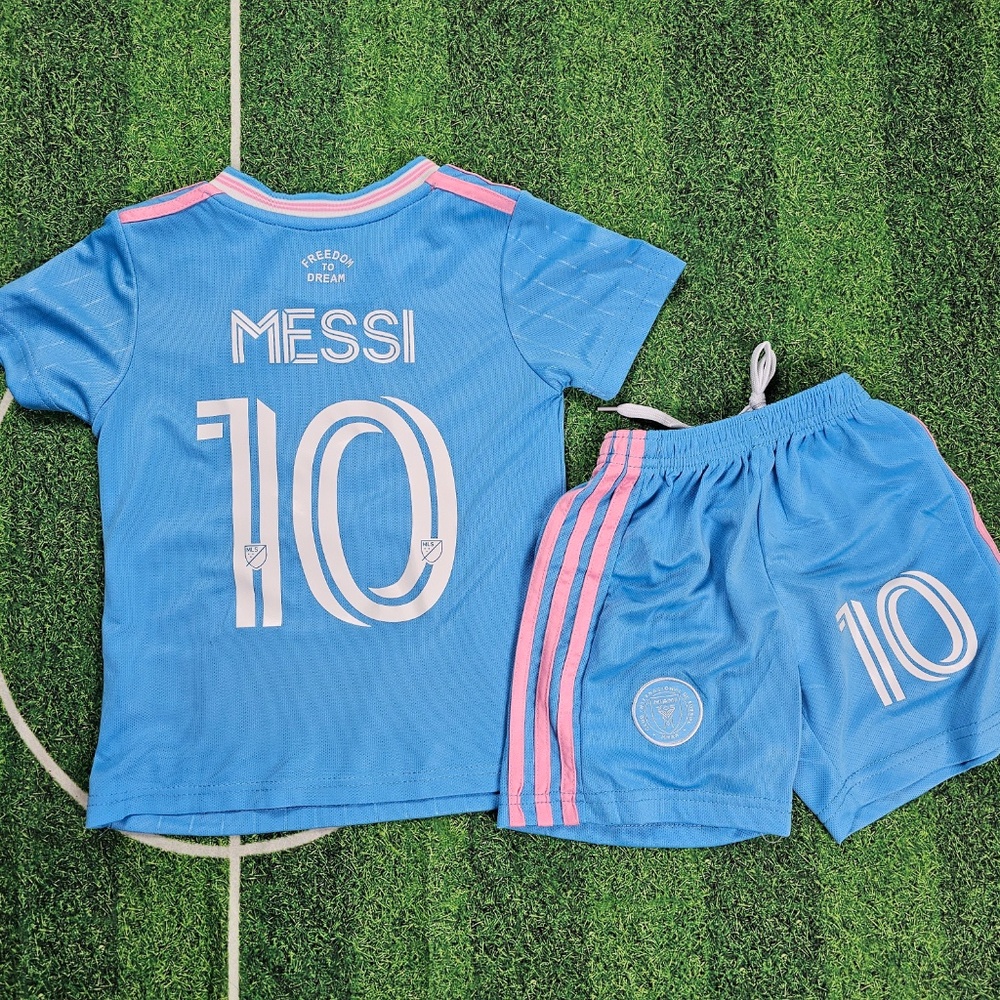 Miami Kids Soccer Jersey Kit Youth/Miami  jersey/ Jersey and Shorts